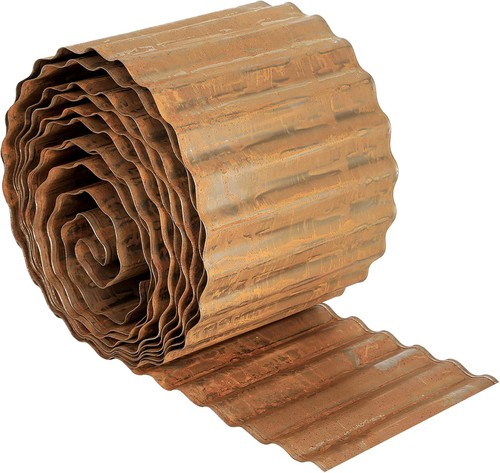 18m metal garden edging - garden, corten