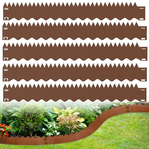 Metal garden edging 20cm - metal,