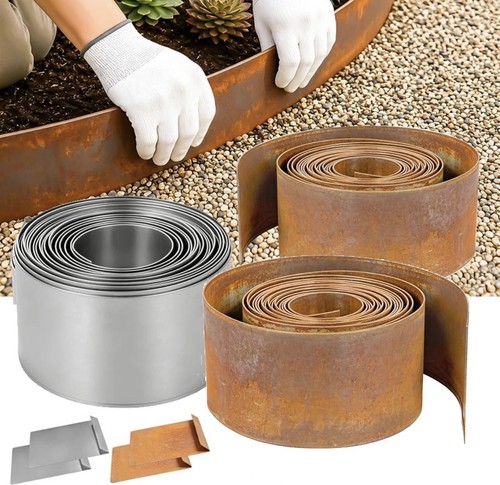 10m metal garden edging - metal,