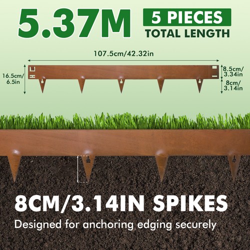 Corten steel garden edging - corten,