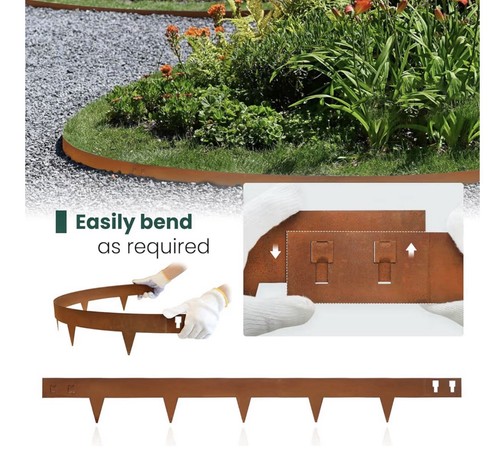 Corten steel garden - garden, landscape