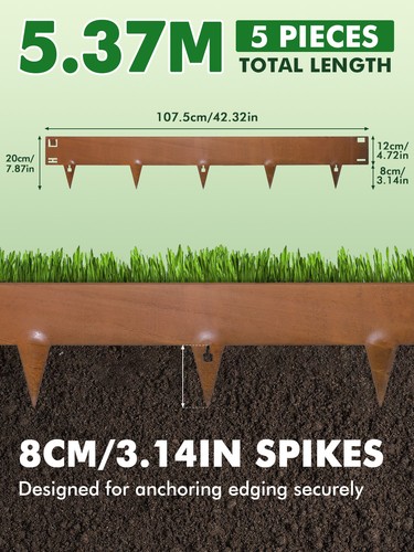 Corten garden lawn edging - garden,