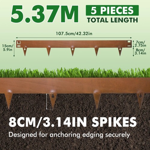 5pcs corten steel - 42.32",