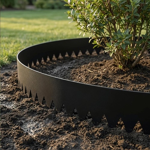 20cm corten steel lawn - 5m,
