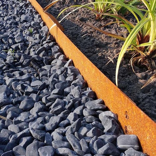 Metal garden edging corten - metal,