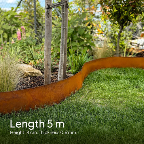 Corten steel lawn - lawn,