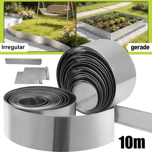 10m metal garden edging - edging, corten