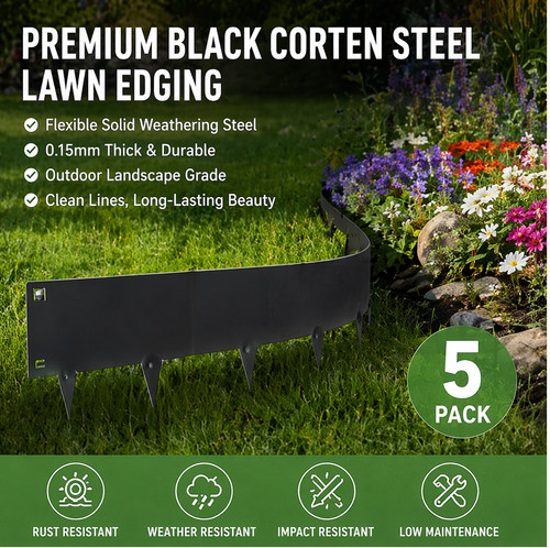 24cm flexible corten - 5m×24cm, steel