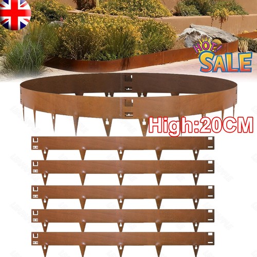 20cm corten steel lawn - 5m, x