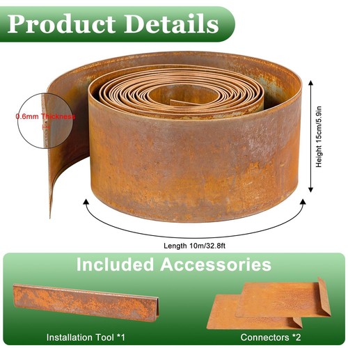 Corten steel lawn edging metal - edging,