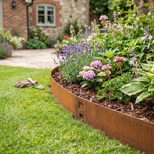 20cm metal garden edging - x,