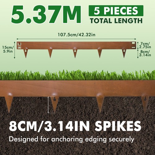 Corten garden lawn edging - lawn,