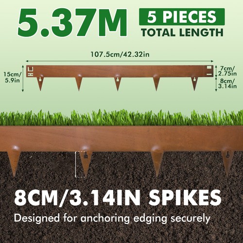 Corten garden lawn edging - lawn,